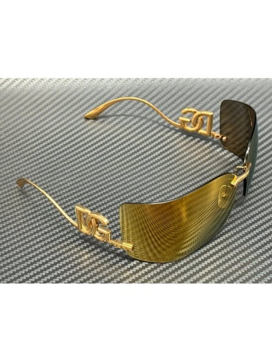 New Dolce & Gabbana Women Gold Sunglasses 79-13-110